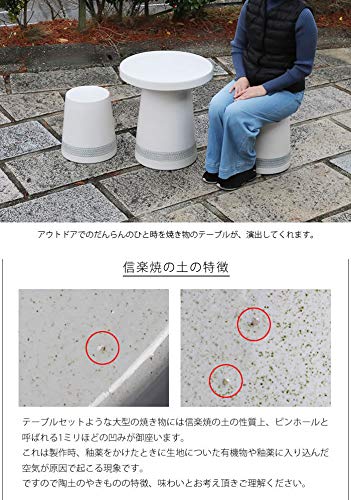 信楽焼 カスミ唐草テーブルセット □非常に高い品質□ - sisben